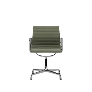 Vitra Aluminium Chair EA 104 - Hopsak - ivoor/forest - verchroomd