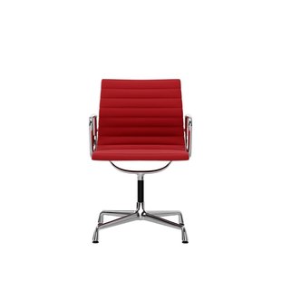 Vitra Aluminium Chair EA 104 - Hopsak - rood/poppy red - verchroomd