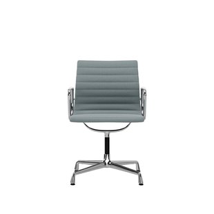 Vitra Aluminium Chair EA 104 - Hopsak - ijsblauw/ivoor - verchroomd
