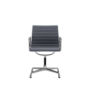 Vitra Aluminium Chair EA 104 - Hopsak - ijsblauw/moorbruin - verchroomd