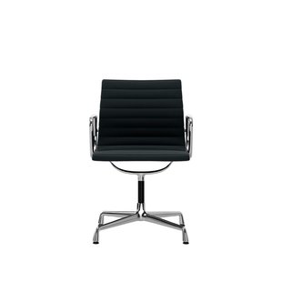 Vitra Aluminium Chair EA 104 - Hopsak - petrol/moorbruin - verchroomd