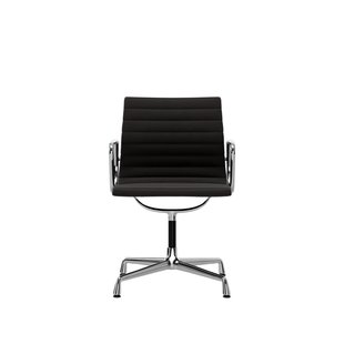 Vitra Aluminium Chair EA 104 - Hopsak - donkergrijs - verchroomd
