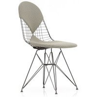 Vitra Wire Chair DKR-2 - Glijders voor harde vloer - Checker - zwart