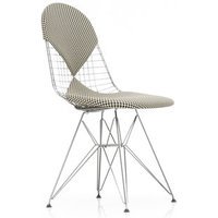 Vitra Wire Chair DKR-2 - Glijders voor harde vloer - Checker - verchroomd