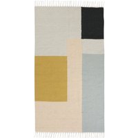 Ferm Living Kelim vloerkleed - Kwadraten - 80 x 140 cm