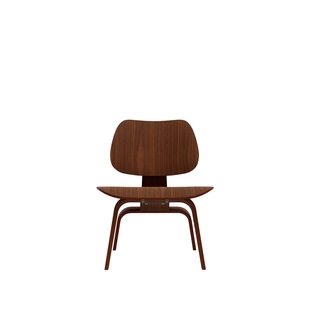 Vitra Plywood Group LCW stoel - Notenhout zwart pigmenteerd