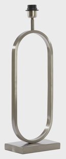 Light & Living Tafellamp 'Jamiri' 55cm hoog, kleur Nikkel (excl. kap)