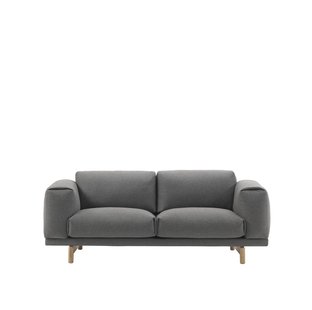 Muuto Rest 3-zitsbank - Wooly 1042 - Eiken