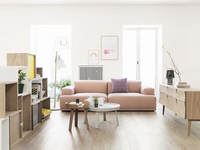 Muuto Connect 2-zitsbank - Remix 123 - configuratie 1 - 2-zitter
