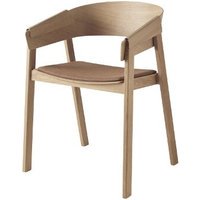 Muuto Cover stoel met bekleding - eiken