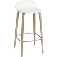 Muuto Visu barkruk - eiken/wit - groot