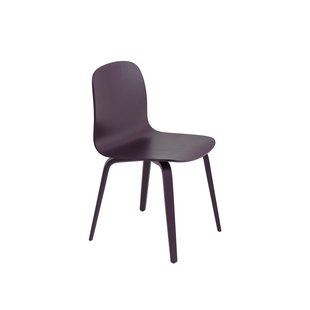Muuto Visu stoel - houten frame - MuutoVisuDarkPlum