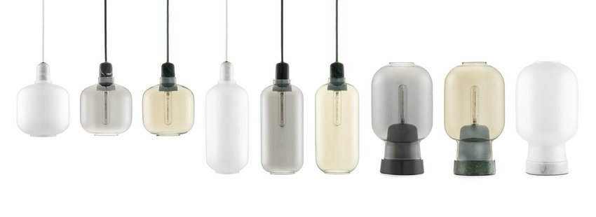 Normann Copenhagen Amp hanglampen - wit - L