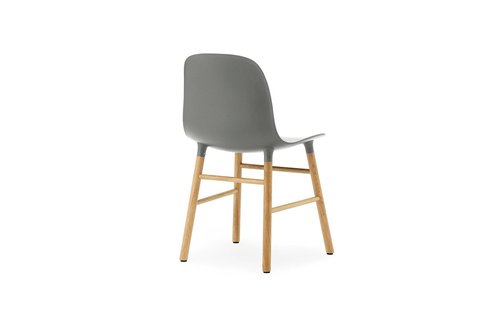Normann Copenhagen Form stoel met houten frame - eiken - grijs