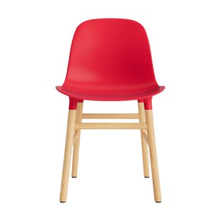 Normann Copenhagen Form stoel met houten frame - eiken - NormannCopenhagenFormBrightRed