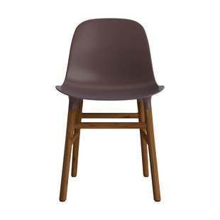 Normann Copenhagen Form stoel met houten frame - notenhout - NormannCopenhagenFormBrown