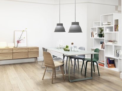 Muuto 70/70 Tafel - eiken - wit - S