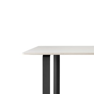 Muuto 70/70 Tafel - wit - zwart - L