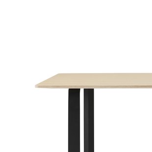 Muuto 70/70 Tafel - eiken - zwart - L