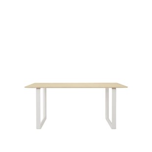 Muuto 70/70 Tafel - eiken massief - wit - S