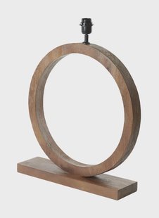 Light & Living Tafellamp 'Tinar' 64cm hoog, kleur Mat Bruin (excl. kap)