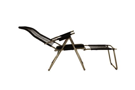Fiam Spaghetti ligstoel - zwart - aluminium