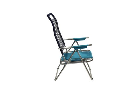 Fiam Spaghetti ligstoel - multicolor blauw - aluminium