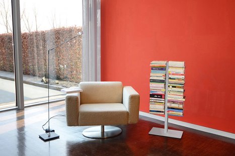 Radius Booksbaum dubbel boekenrek - zilver - Hoogte 91 cm