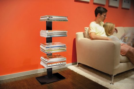 Radius Booksbaum Magazin rek - zwart