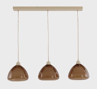 Light & Living Hanglamp 'Bisho' 3-Lamps, kleur Bruin