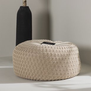 Nohr Poef 'Montario' 60cm, kleur Beige