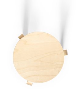 Artek 60 Kruk - poten berken / zitting berken