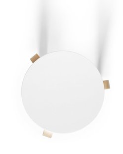 Artek 60 Kruk - poten berken / zitting laminaat wit