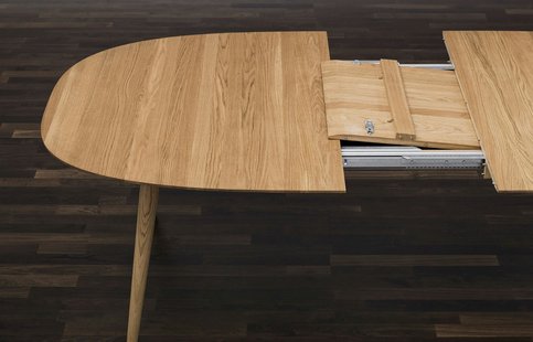 bruunmunch Playdinner lamé eettafel, uitbreidbaar - eiken natuur, geolied - zonder schap