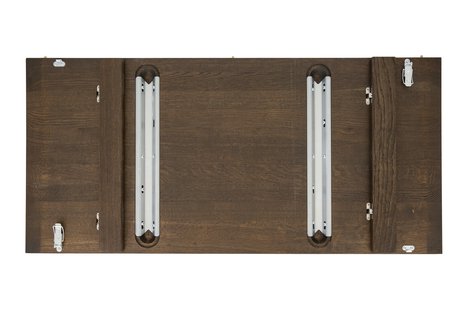 bruunmunch Playdinner lamé eettafel, uitbreidbaar - eiken gerookt - met twee inlegplanken