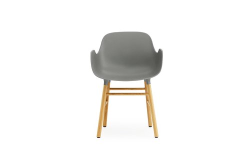 Normann Copenhagen Form fauteuil met houten frame - grijs - eiken