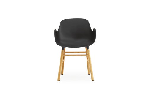 Normann Copenhagen Form fauteuil met houten frame - zwart - eiken