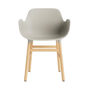 Normann Copenhagen Form fauteuil met houten frame - eiken - NormannCopenhagenFormLightGrey