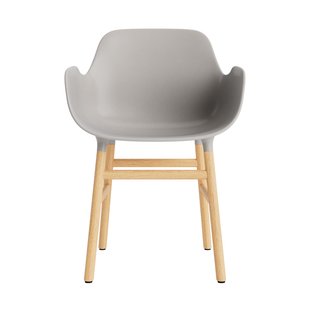 Normann Copenhagen Form fauteuil met houten frame - eiken - NormannCopenhagenFormWarmGrey