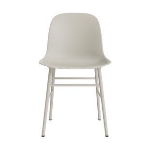Normann Copenhagen Form stoel met metalen frame - NormannCopenhagenFormLightGrey