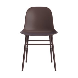 Normann Copenhagen Form stoel met metalen frame - NormannCopenhagenFormBrown