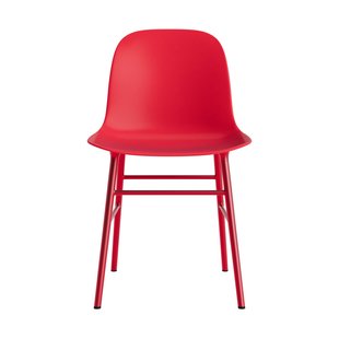Normann Copenhagen Form stoel met metalen frame - NormannCopenhagenFormBrightRed