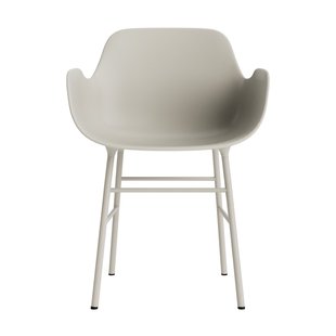 Normann Copenhagen Form fauteuil met metalen frame - NormannCopenhagenFormLightGrey