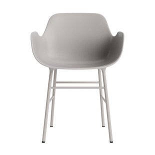Normann Copenhagen Form fauteuil met metalen frame - NormannCopenhagenFormWarmGrey