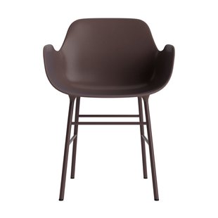 Normann Copenhagen Form fauteuil met metalen frame - NormannCopenhagenFormBrown