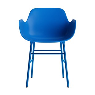 Normann Copenhagen Form fauteuil met metalen frame - NormannCopenhagenFormBrightBlue