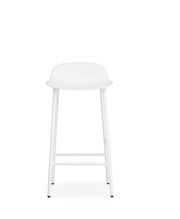 Normann Copenhagen Form barkruk met metalen frame - 65 cm - wit