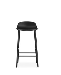 Normann Copenhagen Form barkruk met metalen frame - 65 cm - zwart