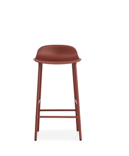 Normann Copenhagen Form barkruk met metalen frame - 65 cm - rood