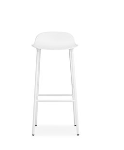 Normann Copenhagen Form barkruk met metalen frame - 75 cm - wit
